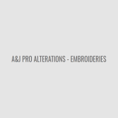 A&J Pro Alterations - Embroideries Logo