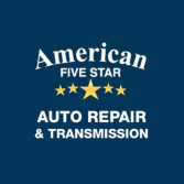 American Five Star Auto Repair & Transmission Logo