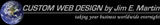 CUSTOM WEB DESIGN by Jim E. Martin logo