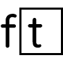 Font Text logo