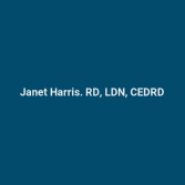 Janet Harris. RD, LDN, CEDRD Logo