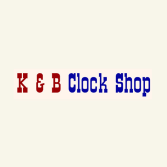K & B Clock Shop Logo