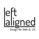 Left Aligned Design for Web and UX logo