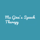 Ms. Gina's Speech Therapy Logo