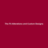 The Fit Alterations and Custom Designs Logo