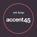 accent45 web design logo